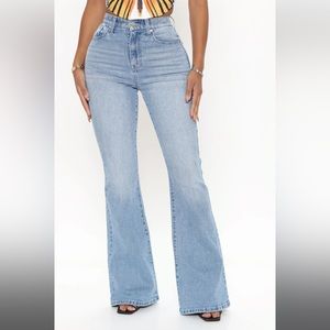 High rise flare jeans